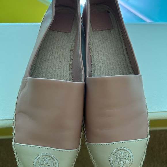 Tory Burch Shoes - Tory Burch Pink and Cream Espadrilles